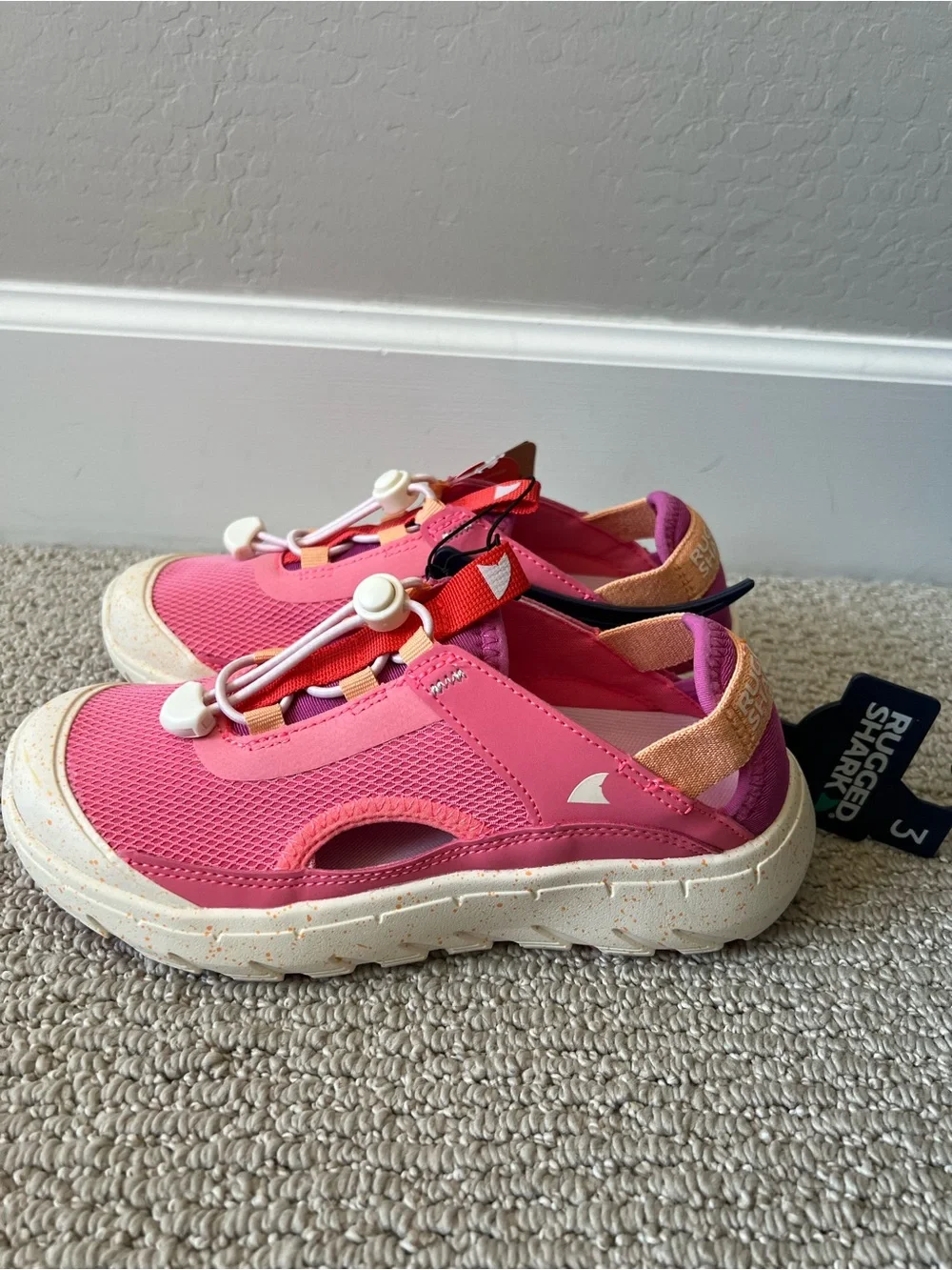 Rugged Shark Girls' Trek Sandal size3 NWT $15
